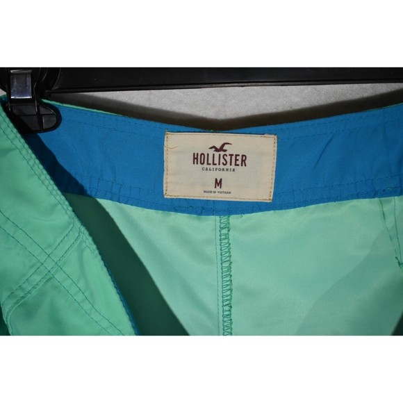 Hollister Board Shorts Swim Trunks Green Size M - Picture 5 of 8